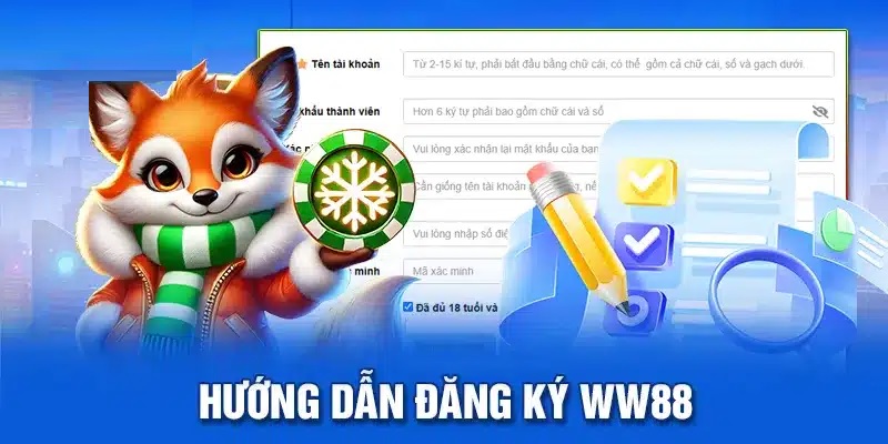 Hình ảnh khung đăng ký tài khoản ww88 