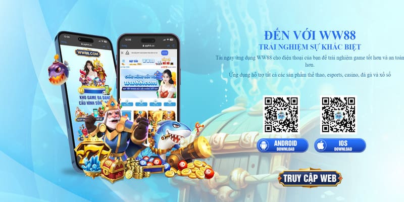 Mã QR CODE tải ứng dụng ww88  cho iOS/Android